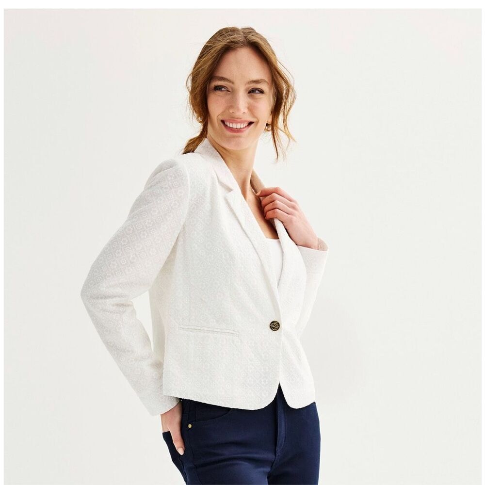 Draper James White Blazer - Picture 2 of 12